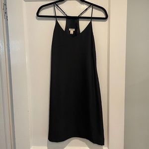 Black J. Crew Slip Dress